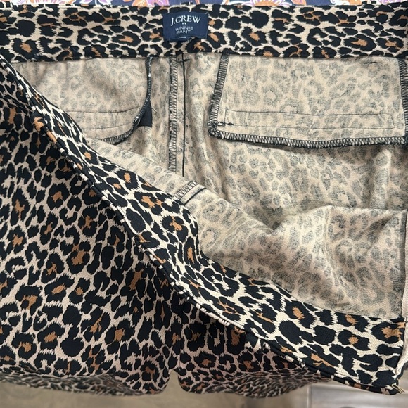 J CREW Animal Print Winnie Pant - Picture 4 of 7